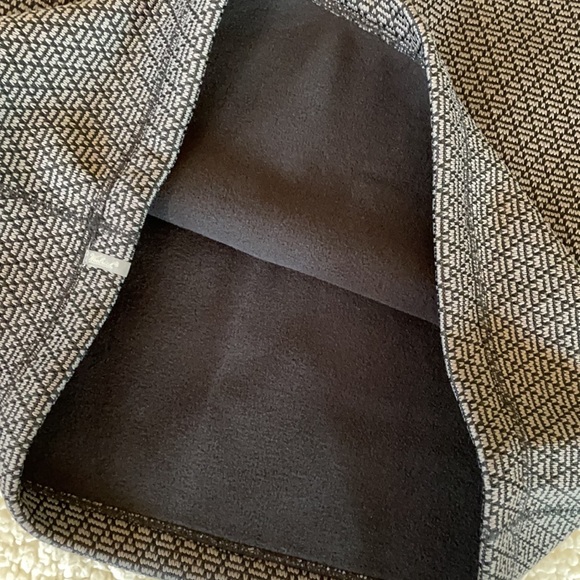 Woolrich Gray Black Fleece Lined Knit Pattern Lochlyn Skirt Small - Picture 10 of 11